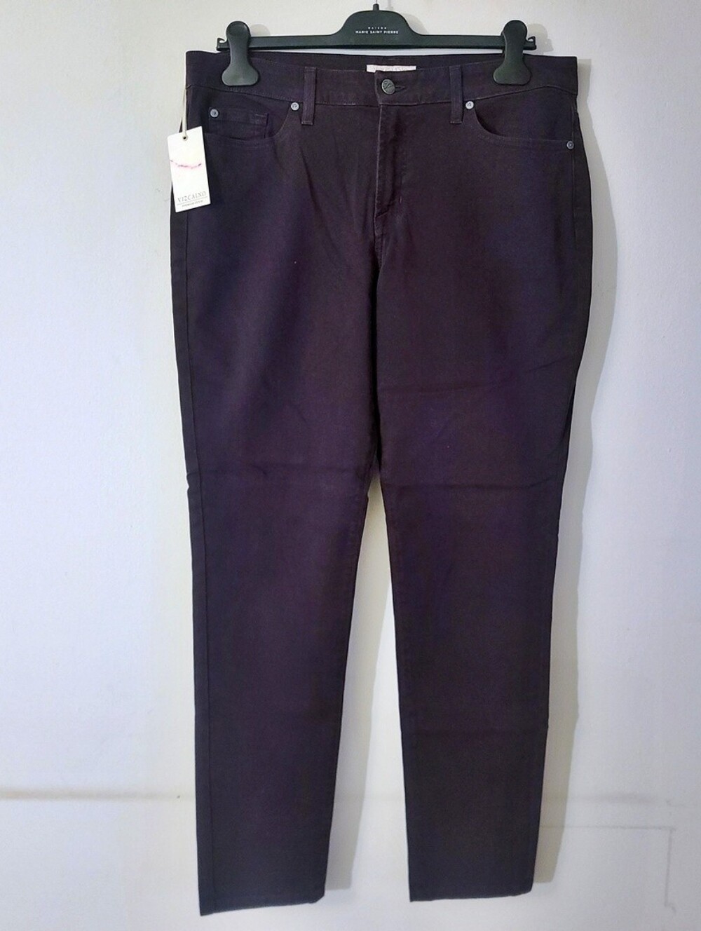 BNWT - Vizcaino Denim - (Size 14) Women's Eggplant Original Rise Skinny Jeans